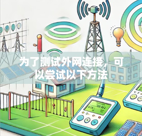 为了测试外网连接，可以尝试以下方法