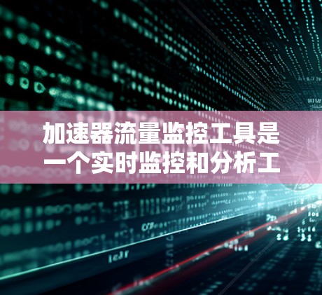 加速器流量监控工具是一个实时监控和分析工具，主要用于实时监测加速器设备的流量数据，发现和解决流量异常问题。以下是该工具的详细说明
