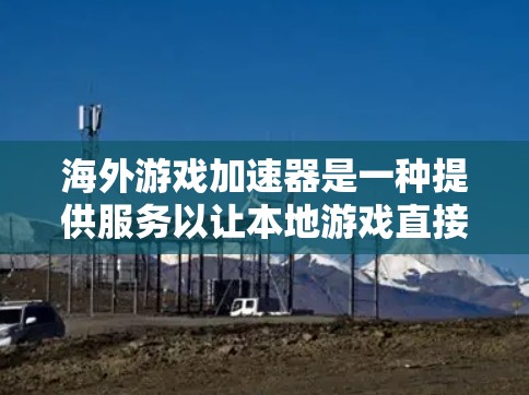海外游戏加速器是一种提供服务以让本地游戏直接下载到目标国家服务器或上传到目标平台的工具。以下是一些常见的海外游戏加速器及其特点