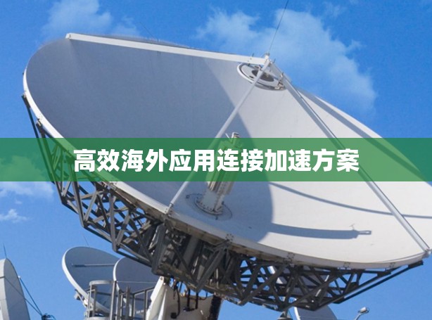 高效海外应用连接加速方案 高效海外应用连接加速方案