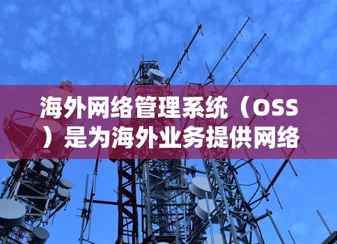 海外网络管理系统(OSS)是为海外业务提供网络服务的系统,旨在保障企业数据的安全和业务的全球化。以下是对海外网络管理系统(OSS)的详细总结和分析 海外网络管理系统(OSS)是为海外业务提供网络服务的系统,旨在保障企业数据的安全和业务的全球化。以下是对海外网络管理系统(OSS)的详细总结和分析